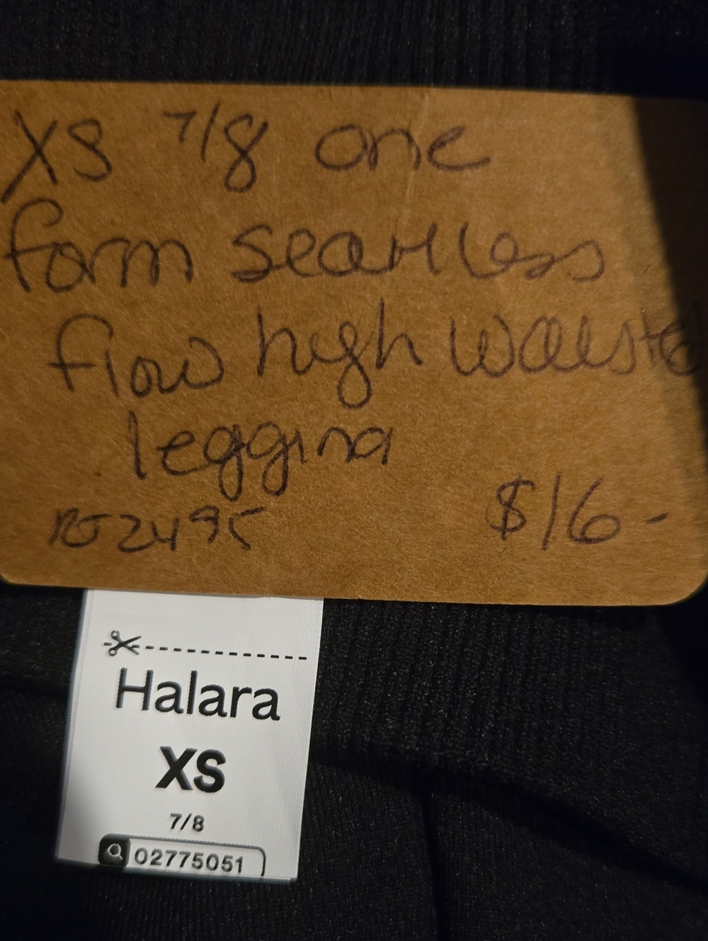 HALARA Black XS Seamless One Flow High-Waist Leggings